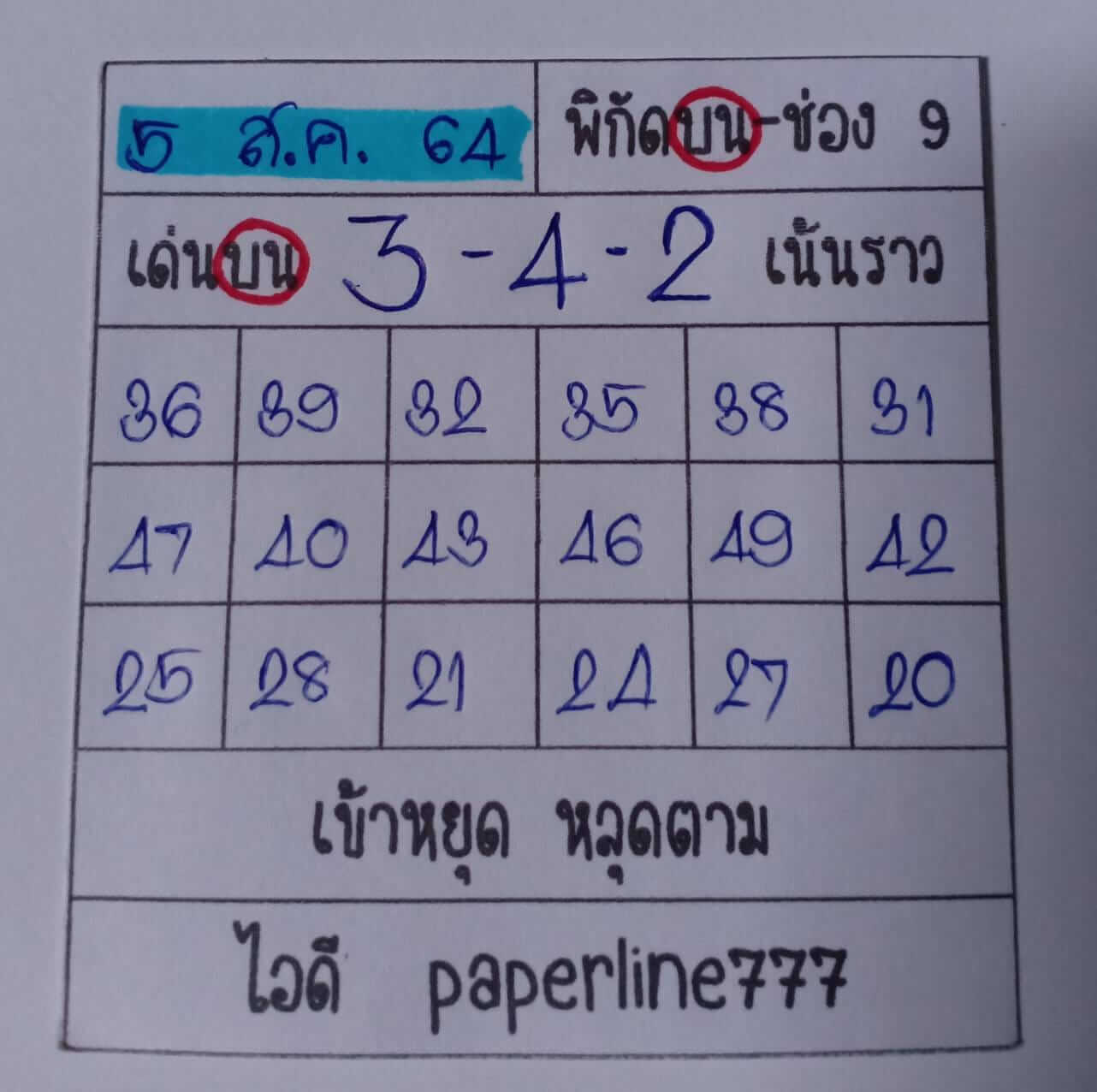 หวยหุ้น 5/8/64 ชุดที่ 5