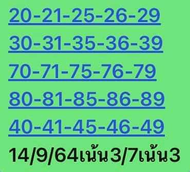 หวยหุ้น 15/9/64 ชุดที่ 10