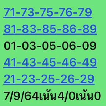 หวยหุ้น 7/9/64 ชุดที่ 7