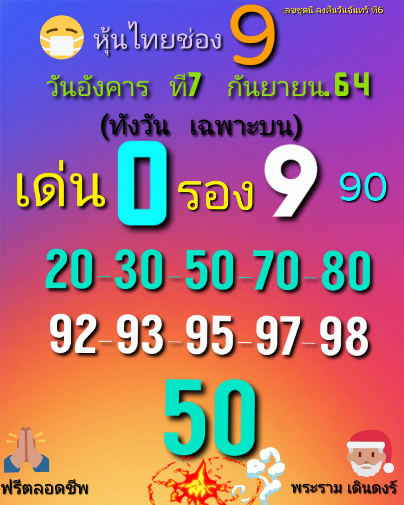 หวยหุ้น 7/9/64 ชุดที่ 5