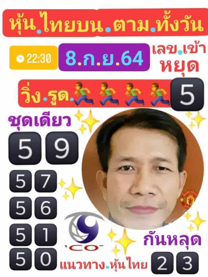 หวยหุ้น 8/9/64 ชุดที่ 4