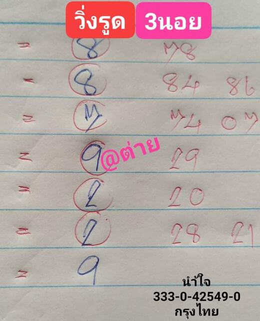 หวยฮานอย 30/9/64 ชุดที่ 5