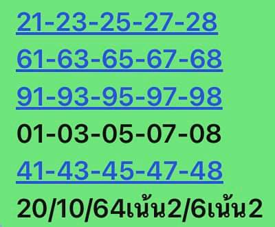 หวยหุ้น 20/10/64 ชุดที่ 7