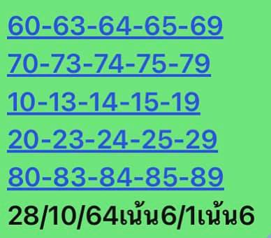 หวยหุ้น 28/10/64 ชุดที่ 6