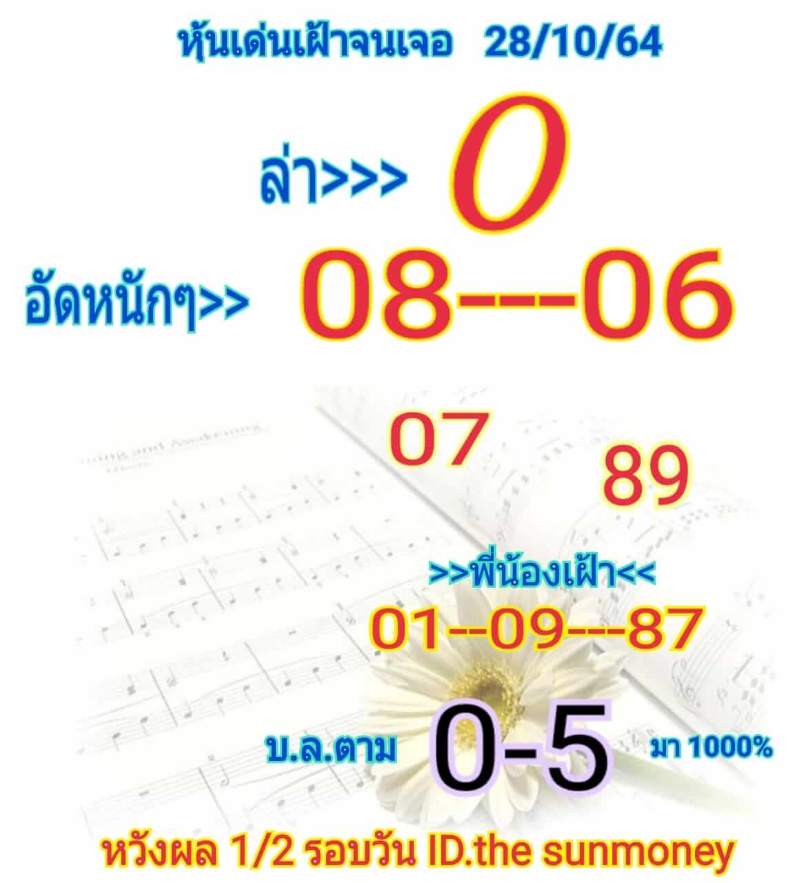 หวยหุ้น 28/10/64 ชุดที่ 4