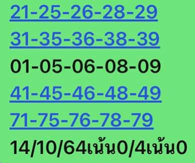 หวยหุ้น 14/10/64 ชุดที่ 3