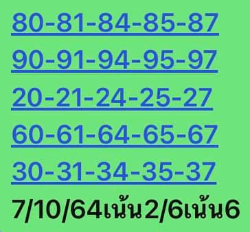 หวยหุ้น 7/10/64 ชุดที่ 2