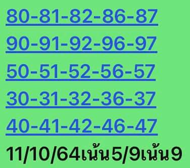 หวยหุ้น 11/10/64 ชุดที่ 3