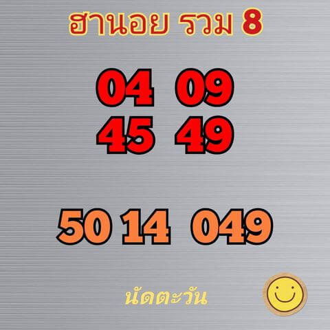 หวยฮานอย 8/10/64 ชุดที่ 10