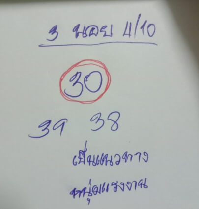 หวยฮานอย 4/10/64 ชุดที่ 1