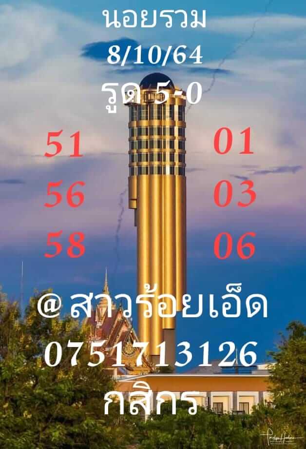 หวยฮานอย 8/10/64 ชุดที่ 8