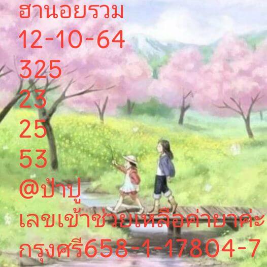 หวยฮานอย 12/10/64 ชุดที่ 7