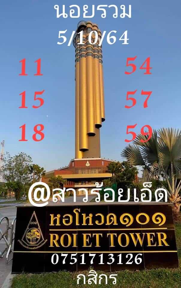 หวยฮานอย 5/10/64 ชุดที่ 4