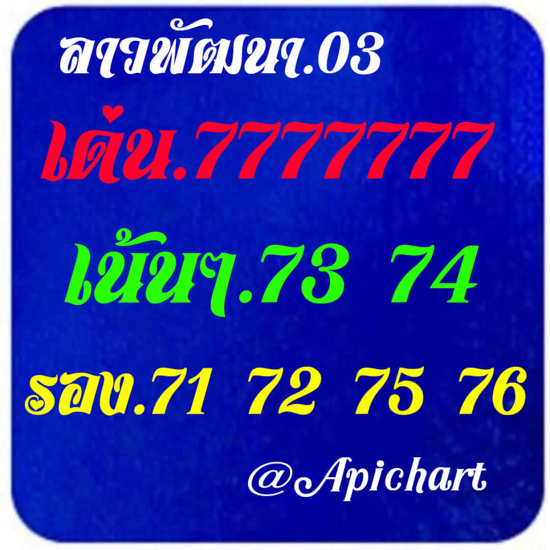 หวยลาว 3/11/64 ชุดที่ 2