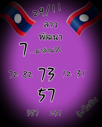 หวยลาว 29/11/64 ชุดที่ 7