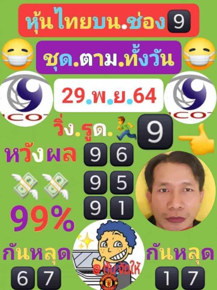 หวยหุ้น 29/11/64 ชุดที่ 2