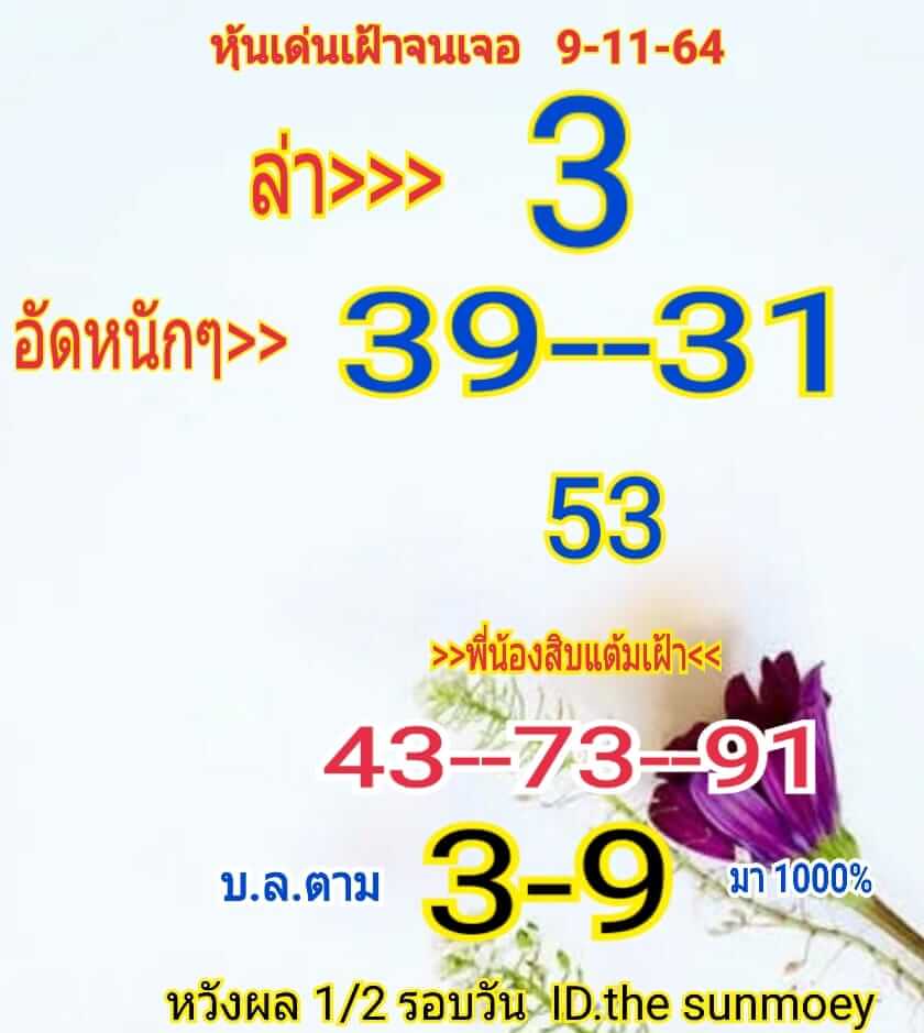 หวยหุ้น 9/11/64 ชุดที่ 7