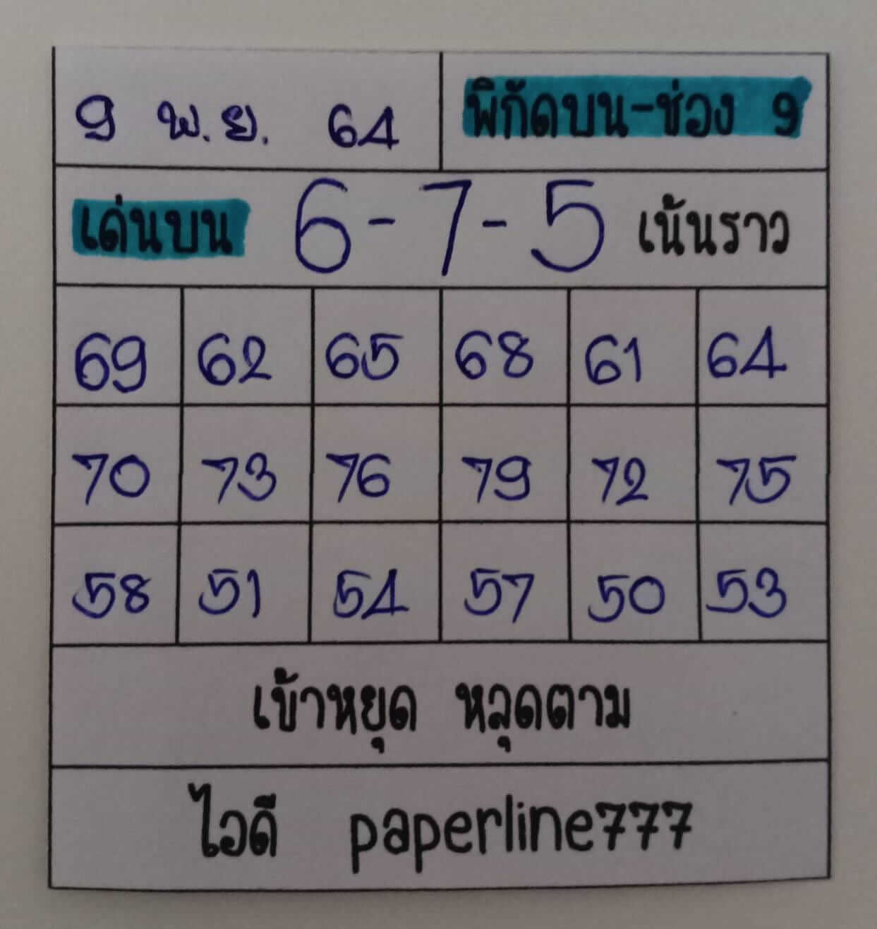 หวยหุ้น 9/11/64 ชุดที่ 5