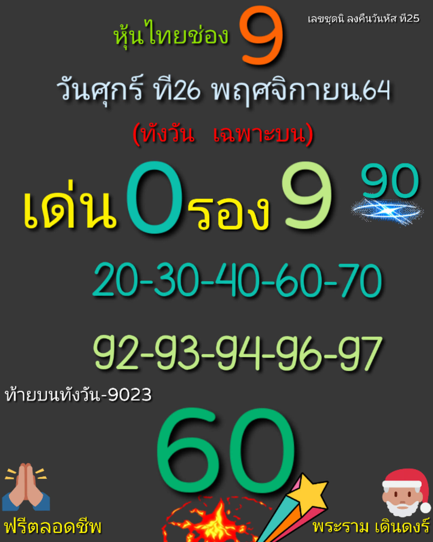 หวยหุ้น 26/11/64 ชุดที่ 5