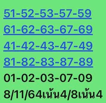 หวยหุ้น 8/11/64 ชุดที่ 3