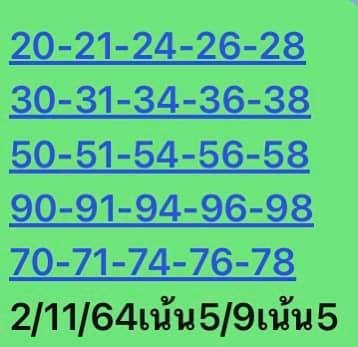 หวยหุ้น 2/11/64 ชุดที่ 1