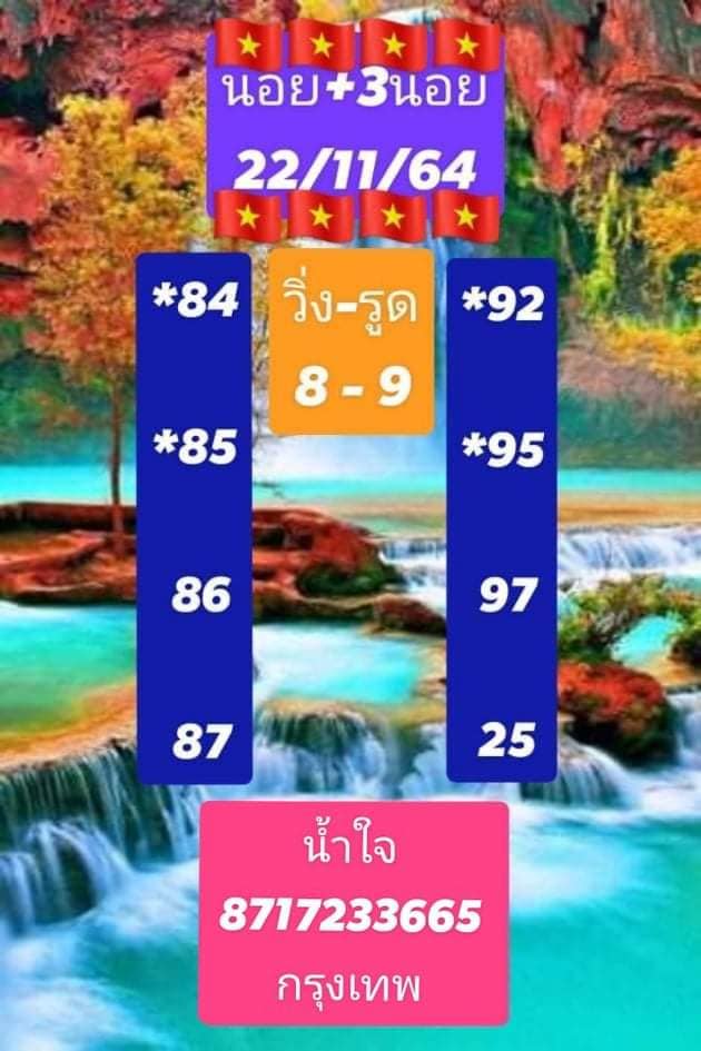 หวยฮานอย 22/11/64 ชุดที่ 10