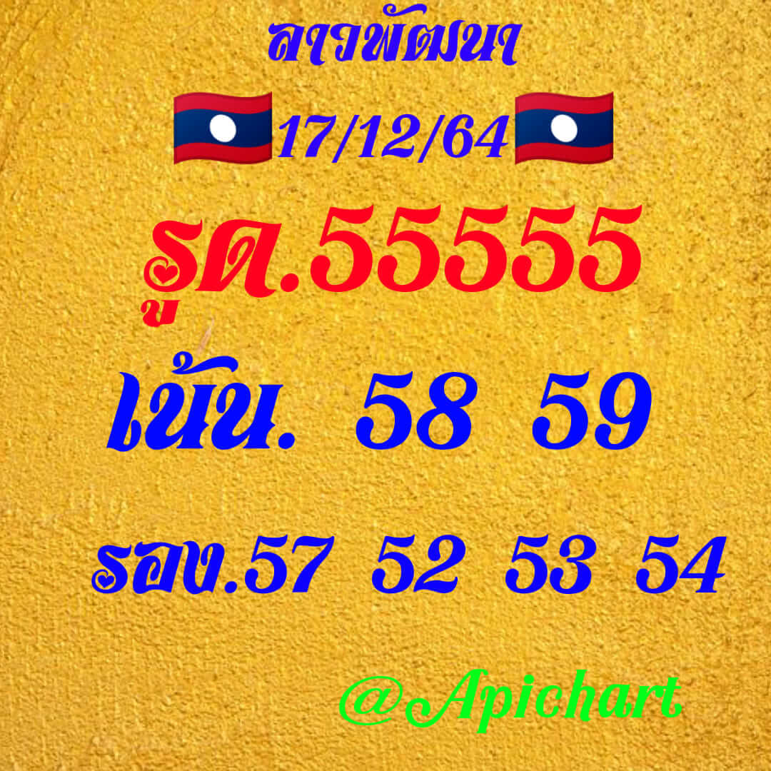 หวยลาว 17/12/64 ชุดที่ 3