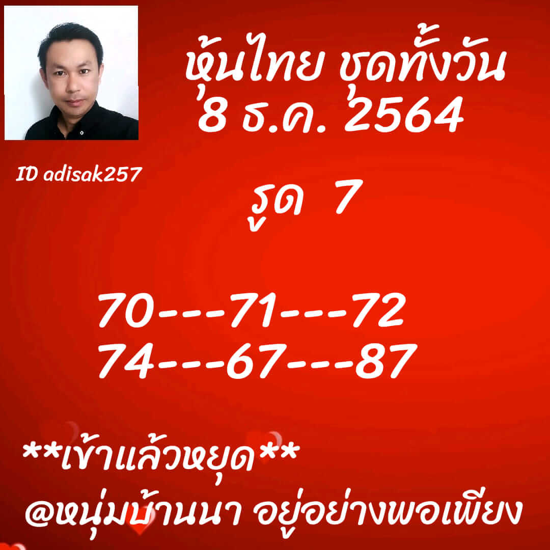 หวยหุ้น 8/12/64 ชุดที่ 5