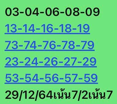 หวยหุ้น 29/12/64 ชุดที่ 4
