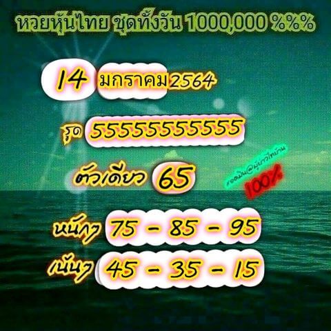 หวยหุ้น 14/1/65 ชุดที่ 9