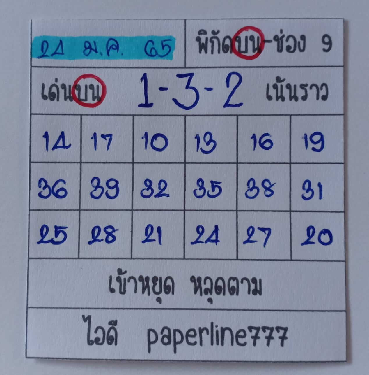 หวยหุ้น 24/1/65 ชุดที่ 6