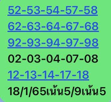 หวยหุ้น 18/1/65 ชุดที่ 2