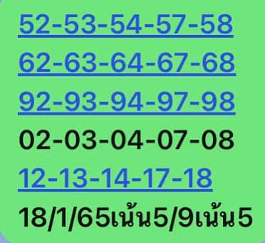 หวยหุ้น 18/1/65 ชุดที่ 2