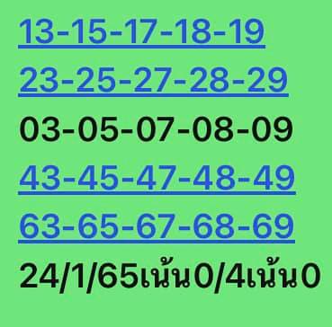 หวยหุ้น 24/1/65 ชุดที่ 3