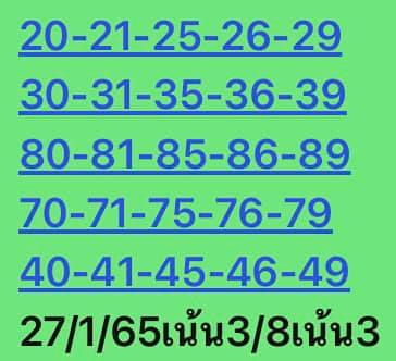 หวยหุ้น 27/1/65 ชุดที่ 2