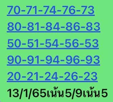 หวยหุ้น 13/1/65 ชุดที่ 3