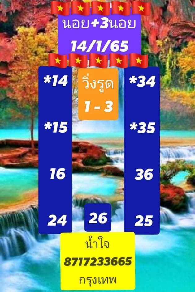 หวยฮานอย 14/1/65 ชุดที่ 2