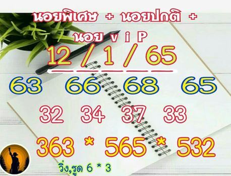 หวยฮานอย 12/1/65 ชุดที่ 2