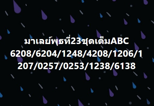 หวยมาเลย์ 23/2/65 ชุดที่ 4