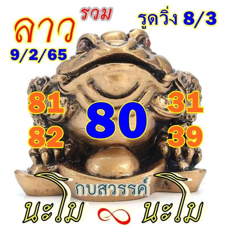 หวยลาว 9/2/65 ชุดที่ 2