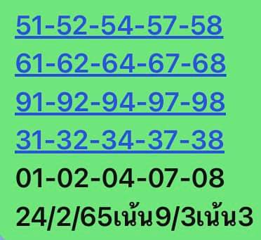 หวยหุ้น 24/2/65 ชุดที่ 5