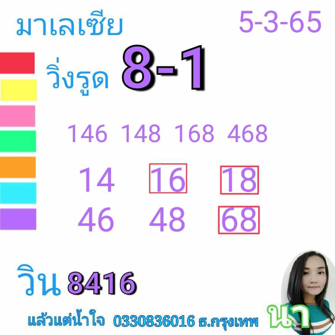 หวยมาเลย์ 5/3/65 ชุดที่ 7