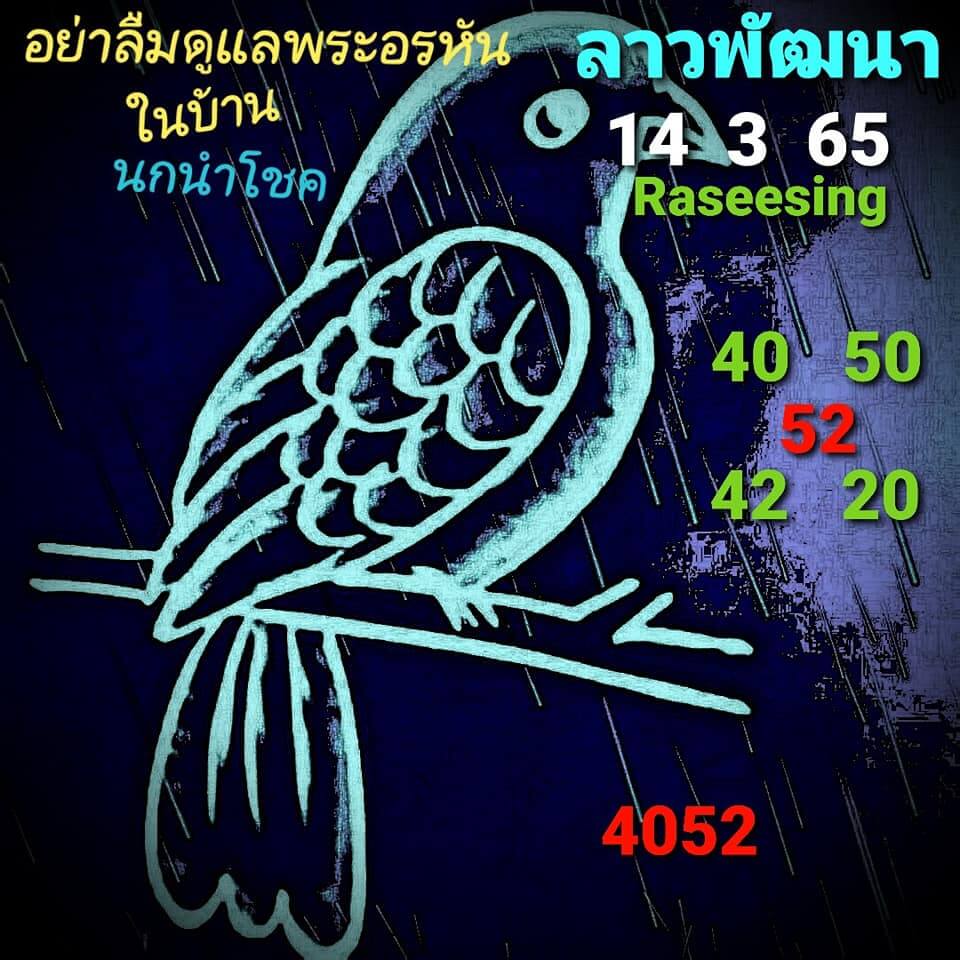 หวยลาว 14/3/65 ชุดที่ 7