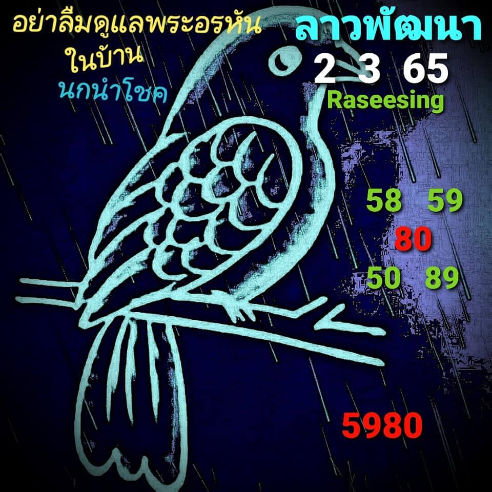 หวยลาว 2/3/65 ชุดที่ 10