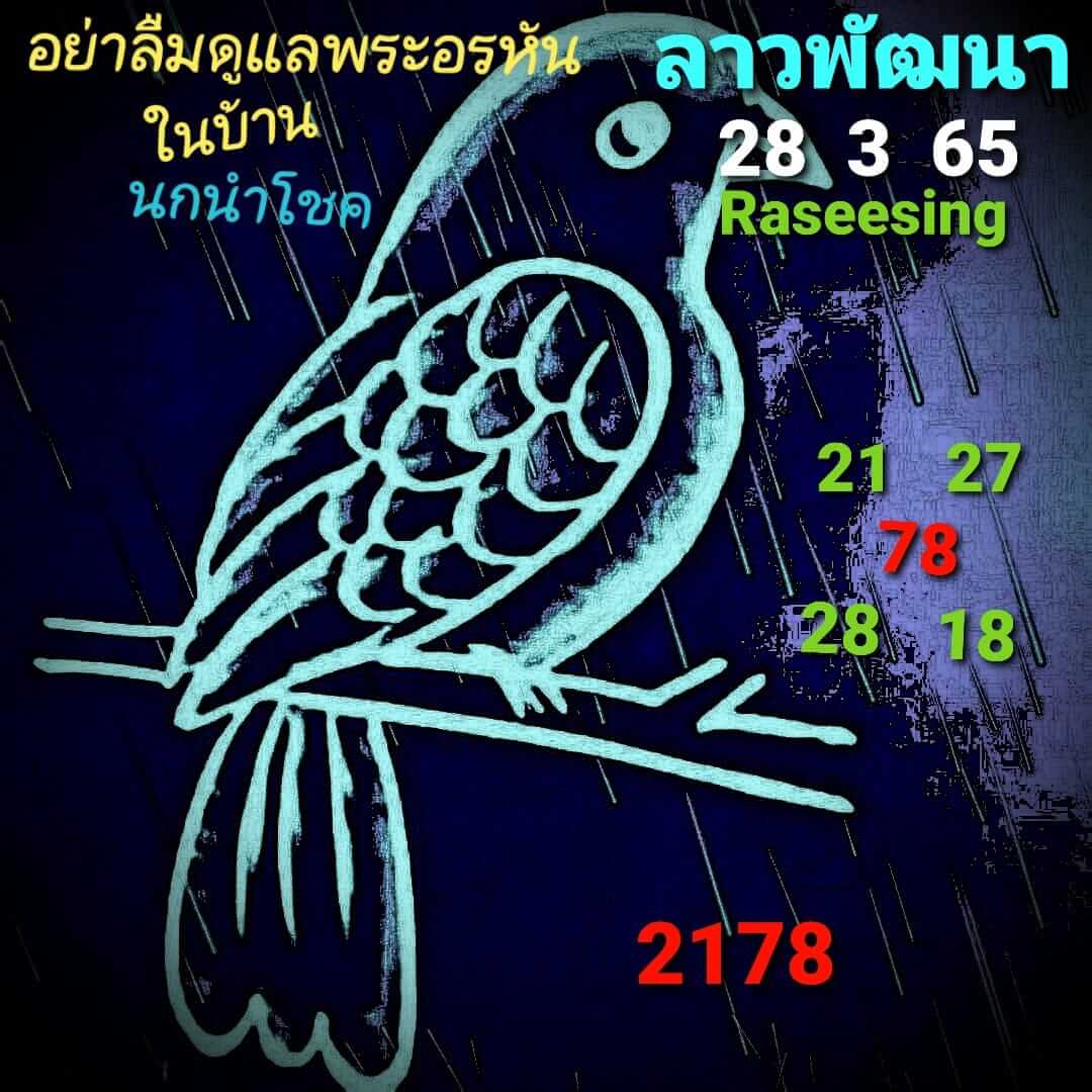 หวยลาว 28/3/65 ชุดที่ 7