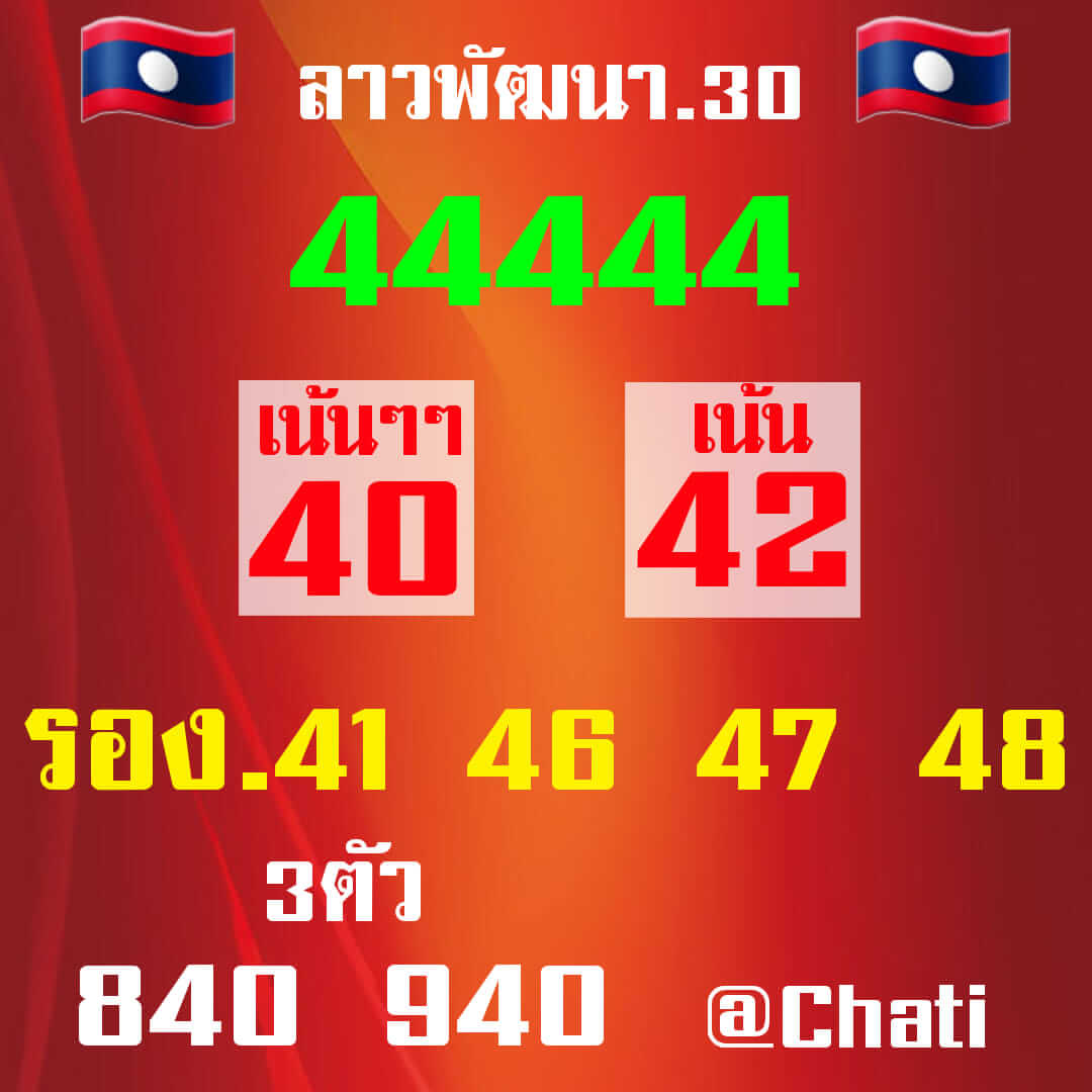 หวยลาว 30/3/65 ชุดที่ 8