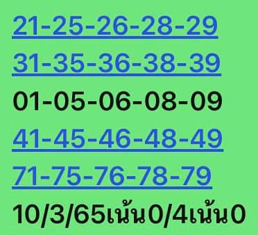 หวยหุ้น 10/3/65 ชุดที่ 10