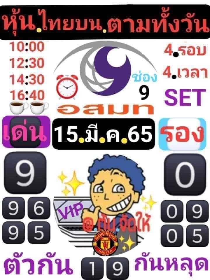 หวยหุ้น 15/3/65 ชุดที่ 7