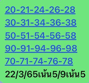 หวยหุ้น 22/3/65 ชุดที่ 3
