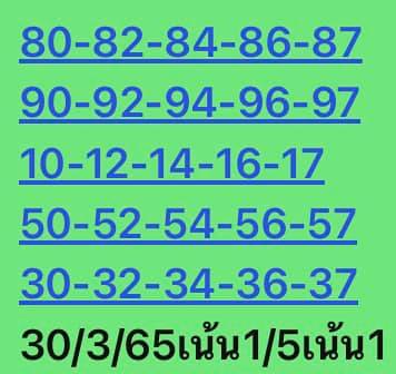 หวยหุ้น 30/3/65 ชุดที่ 5